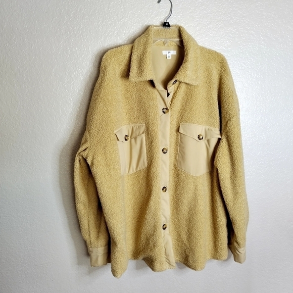 Nordstrom BP. Textured TEDDY Bear Shirt Jacket sz 2X - Picture 2 of 9